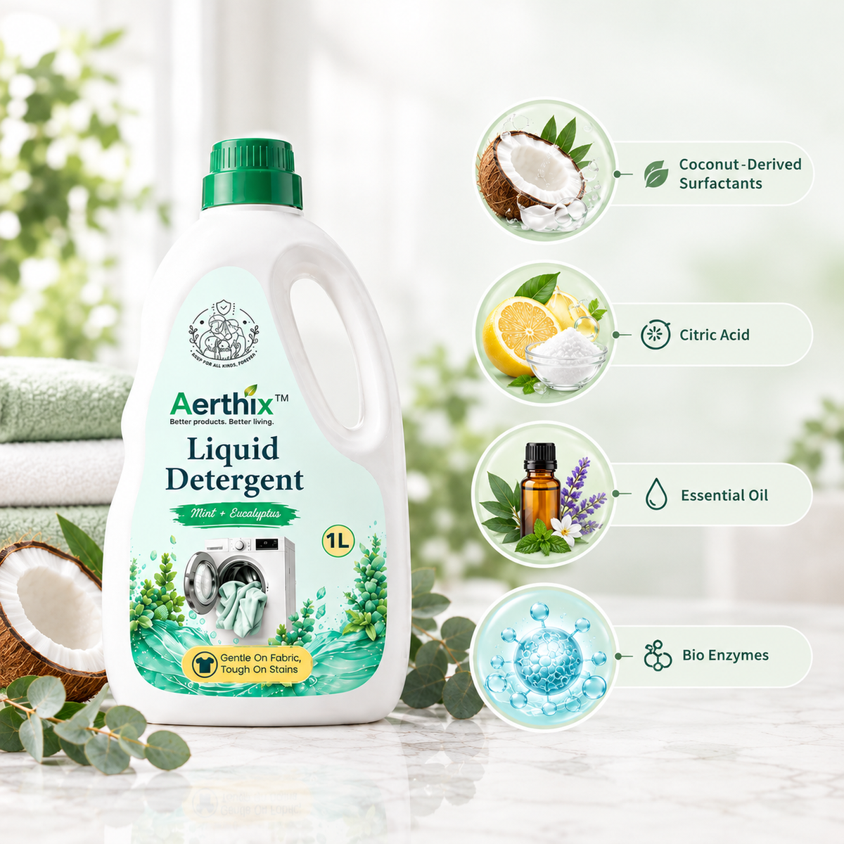 AERTHIX Laundry Liquid — Mint + Eucalyptus