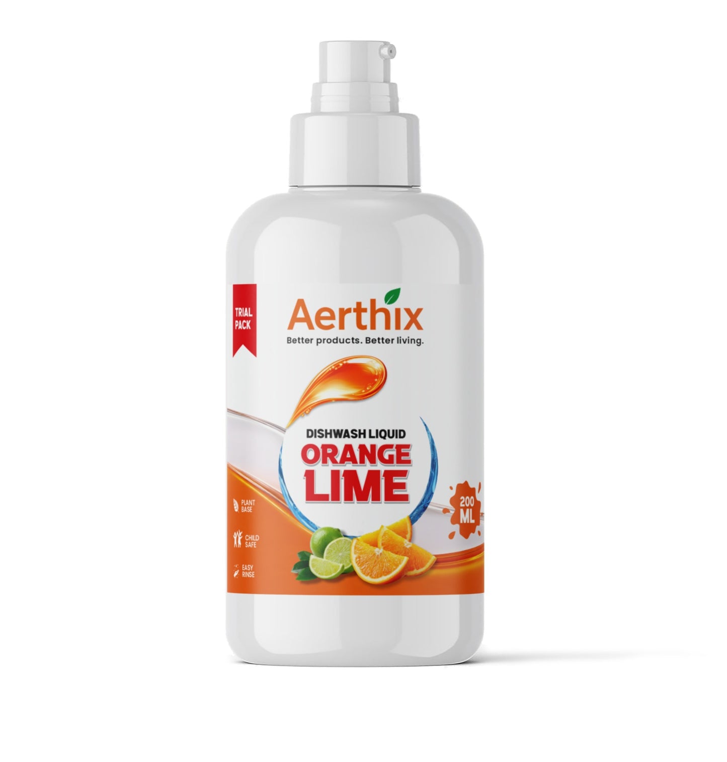Aerthix Orange Lime Dishwash Liquid 200ml