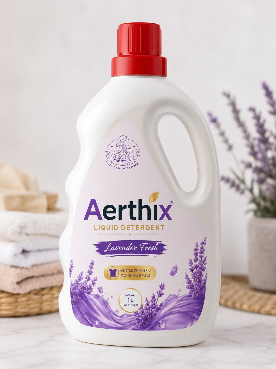 Aerthix Lavender Fresh Liquid Detergent 1L