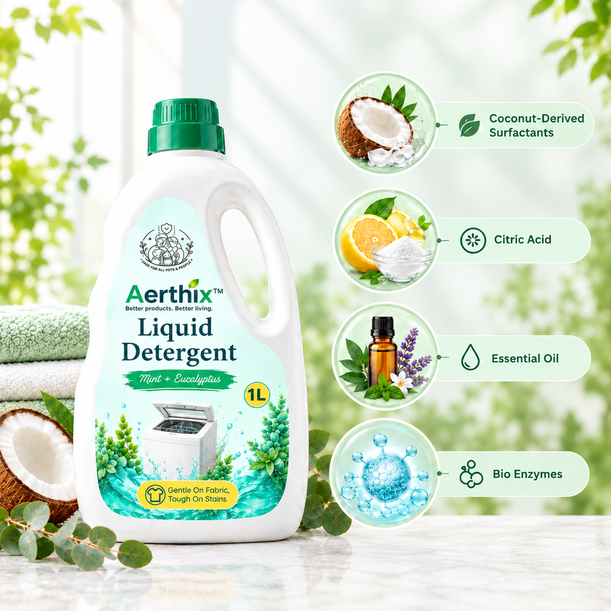 AERTHIX Laundry Liquid — Mint + Eucalyptus