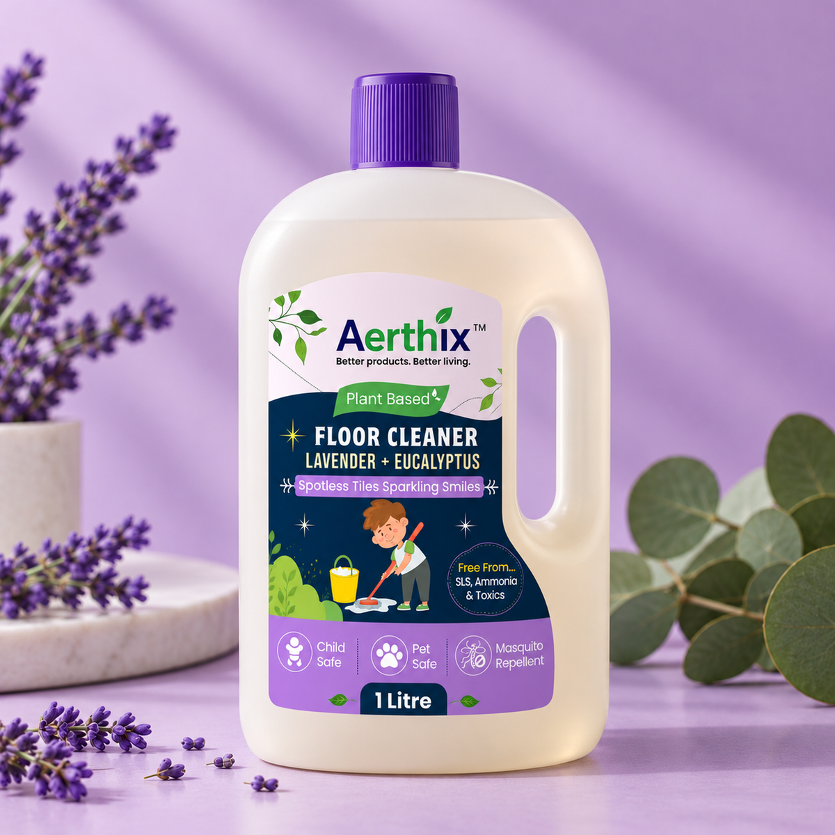 AERTHIX Floor Cleaner — Lavender + Eucalyptus