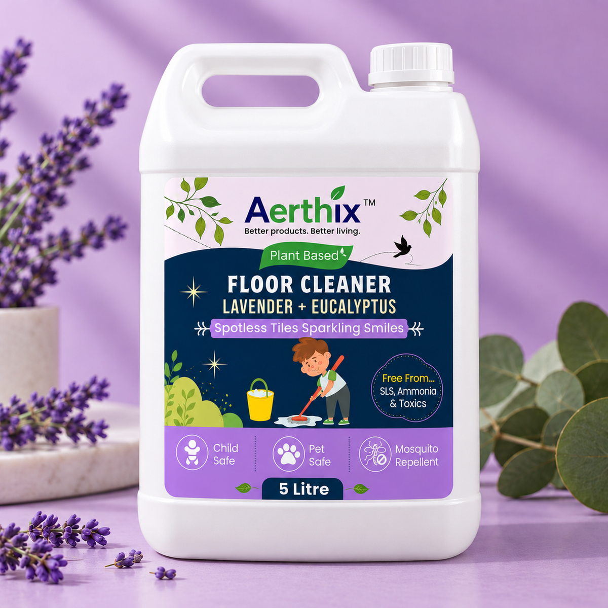 AERTHIX Floor Cleaner — Lavender + Eucalyptus