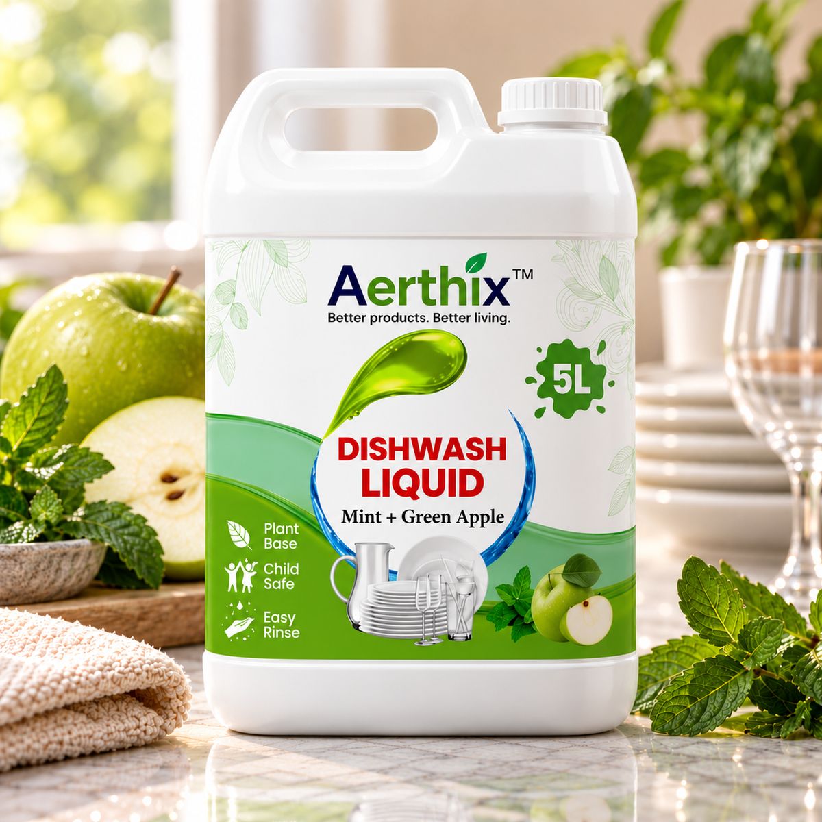 AERTHIX Dish Wash — Mint + Green Apple