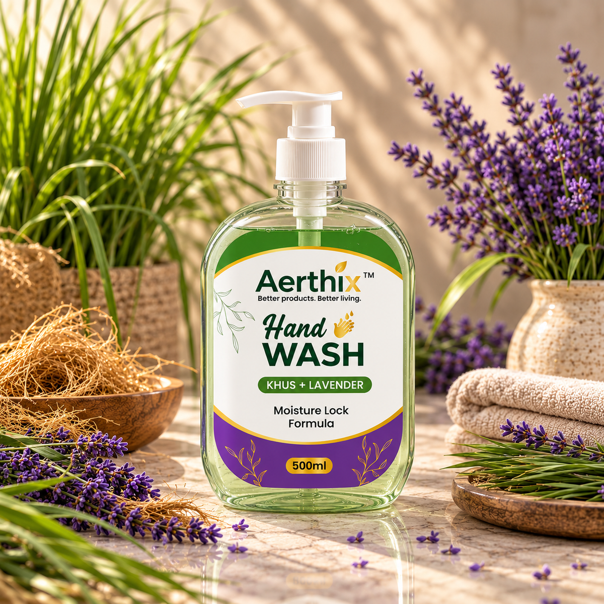AERTHIX Hand Wash — Khus + Lavender