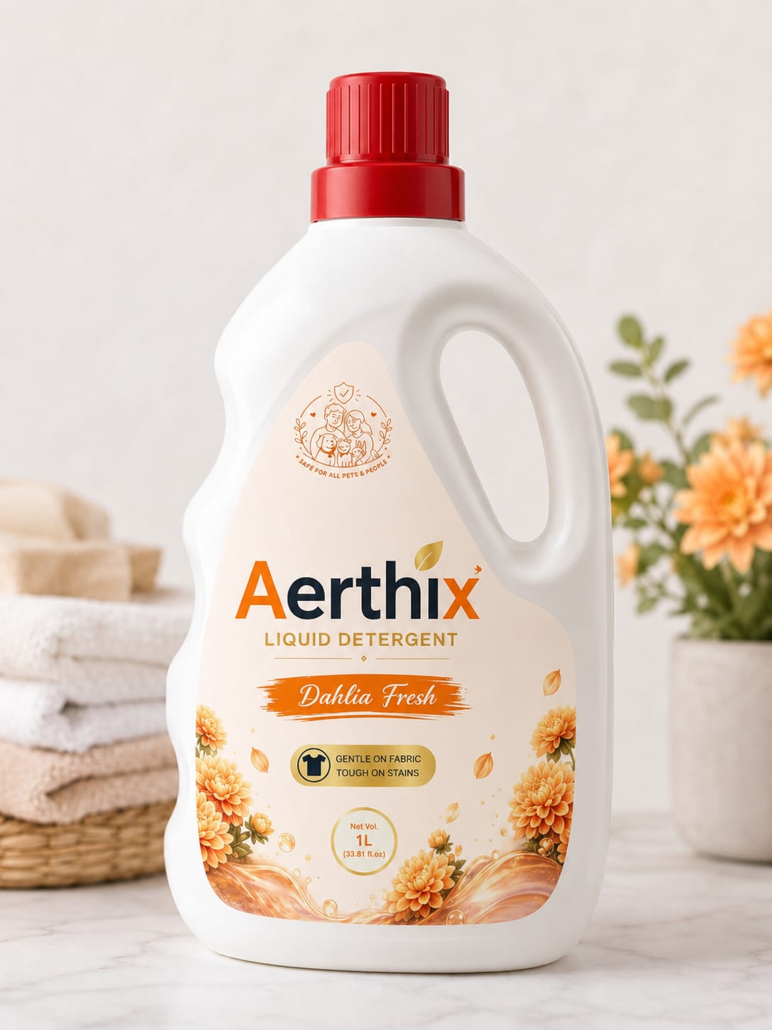 Aerthix Dahlia Fresh Liquid Detergent 1L